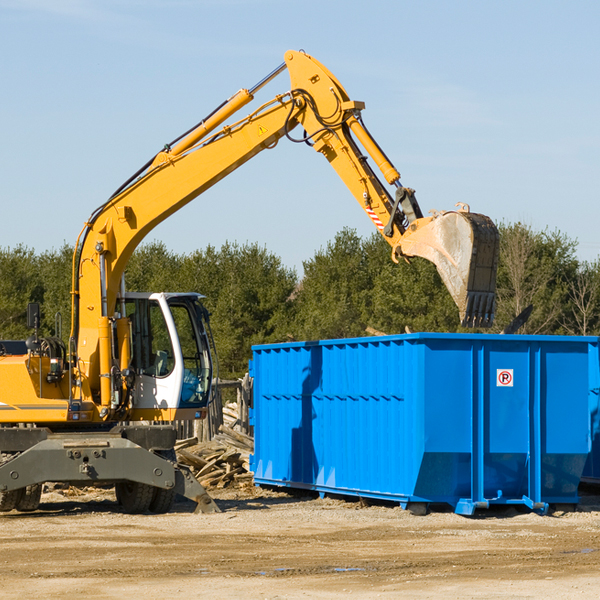 can i choose the location where the residential dumpster will be placed in New Washington